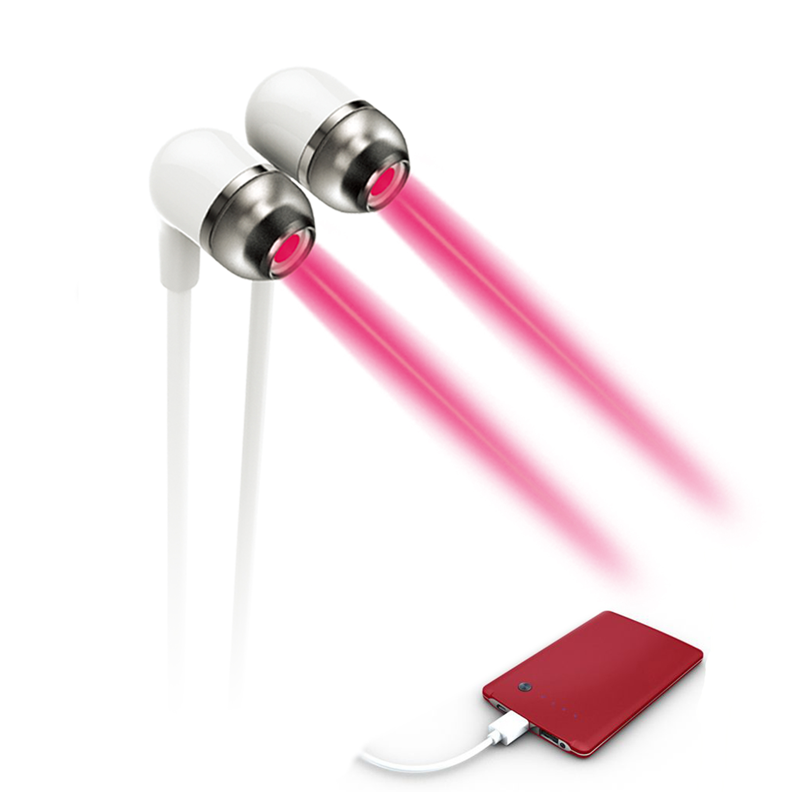 USB Jack No Side Effect 650nm Laser Tympanitis Tinnitus Earing Ringing Sudden Deafness Treatment