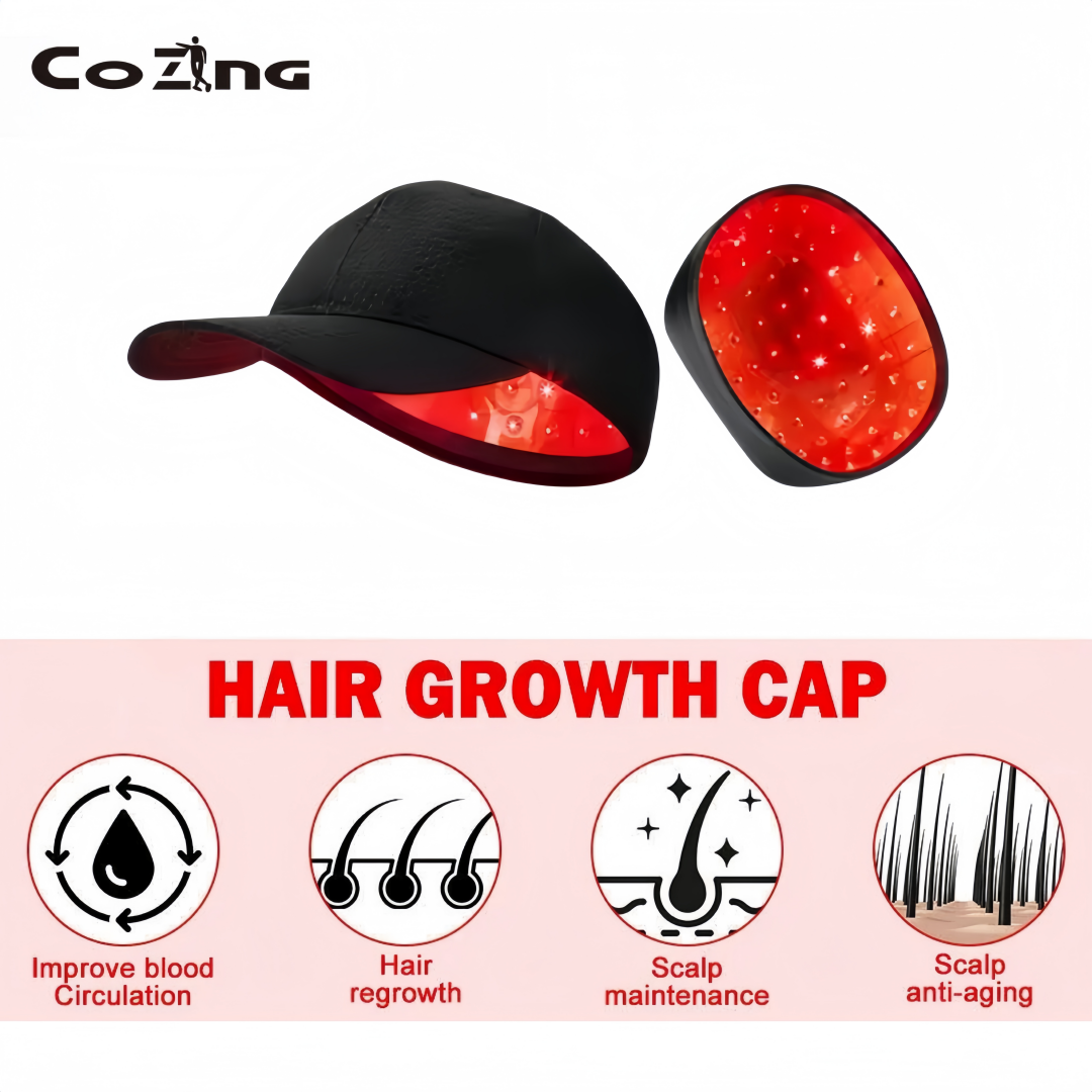 Hair Growth Cap - Red Light Comb for Women and Men,make the hair regrowth and healthier