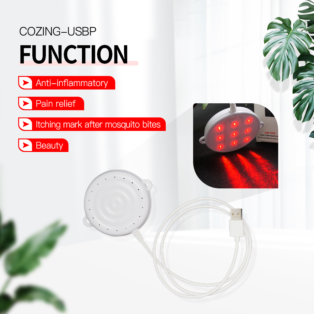 COZING-USBP 650nm Portable Laser Pain Relief Pad – USB-Powered Therapy for Joint/Muscle Pain