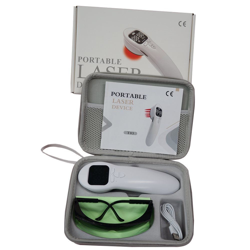 Portable Near Infrared Light Laser Therapy Device in Pain Relief Red Light Therapy for Humans and Dogs for Back, Knees, Muscles, Wrists, Ankles, Shoulders