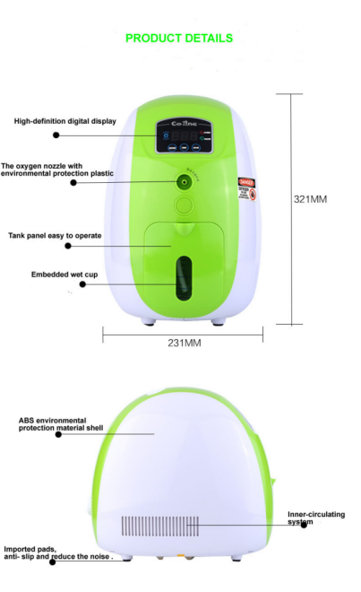 Mini Portable Oxygen Concentrator: Lightweight Travel Machine for Home