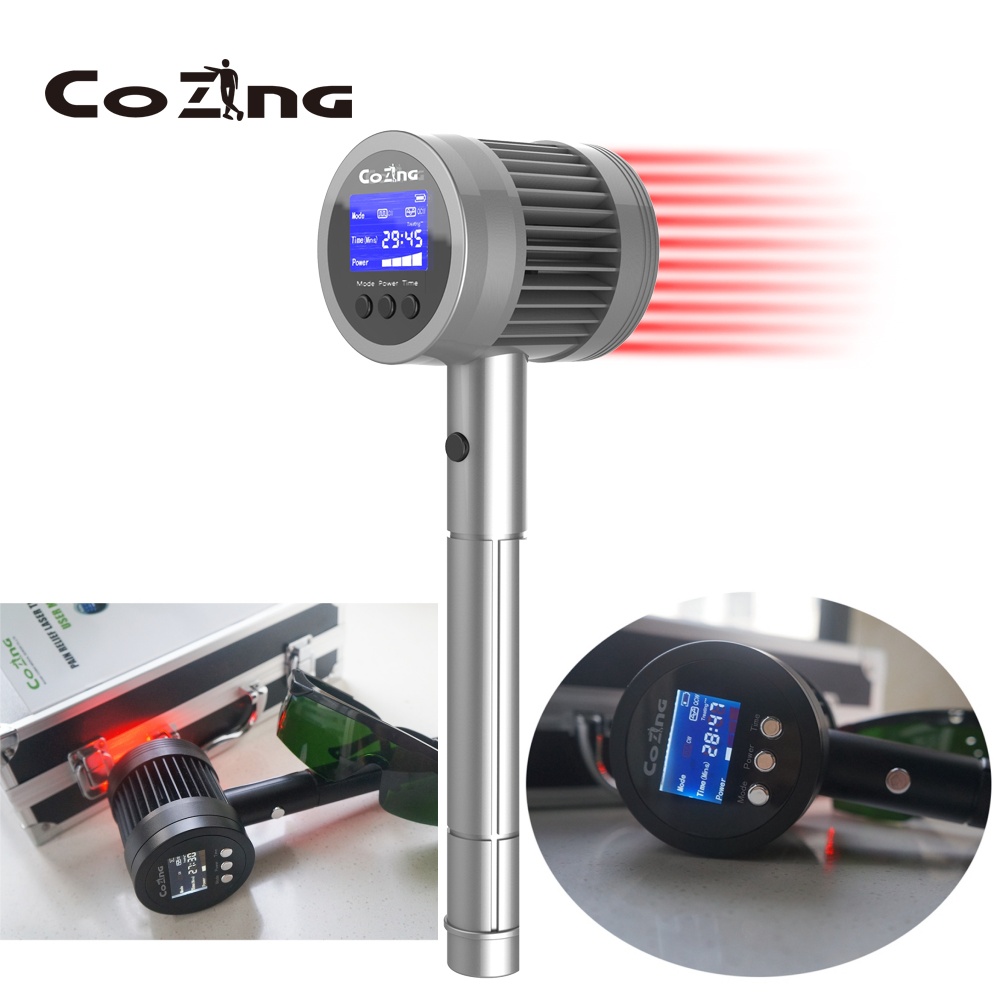 COZING-T05-3 – 8.09W Laser Therapy Device (650nm 808nm) FDA-Cleared | Adjustable 1-9999Hz | 8.09W Total Power