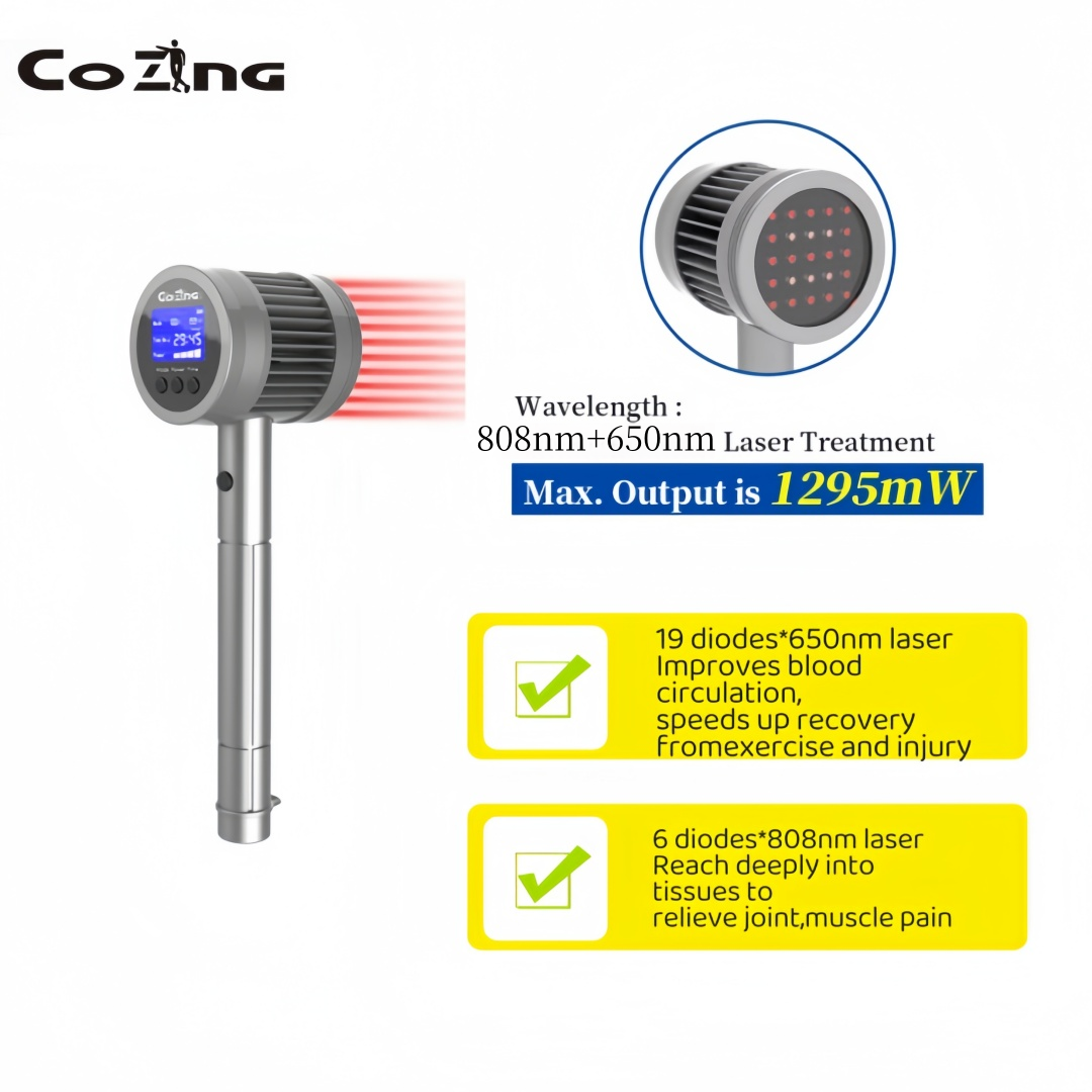 COZING-T05-7 650nm 808nm 904nm 980nm Multi-Wavelength Superpulse Laser Therapy System - Clinical-Grade Photobiomodulation Solution