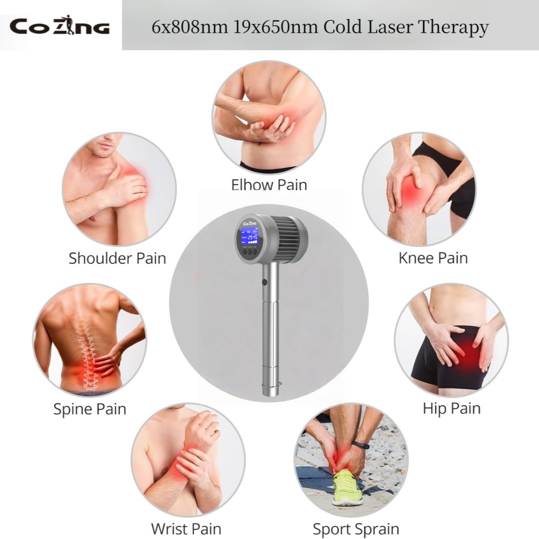 COZING-T05-7 650nm 808nm 904nm 980nm Multi-Wavelength Superpulse Laser Therapy System - Clinical-Grade Photobiomodulation Solution