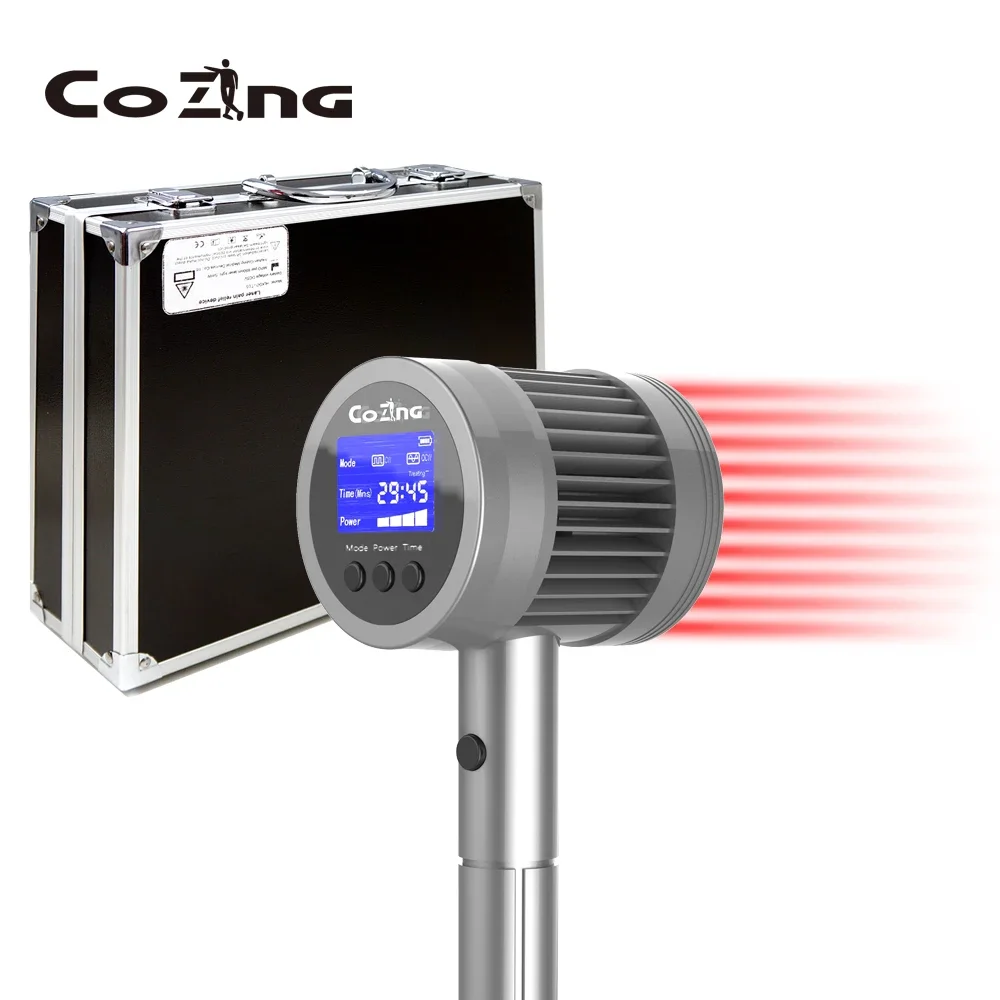 COZING 6x808nm 19x650nm LLLT Low Laser Veterinary Pain Relief Handheld Laser Therapy Device COZING 6x808nm 19x650nm LLLT Low Laser Veterinary Pain Relief Handheld Laser Therapy Device