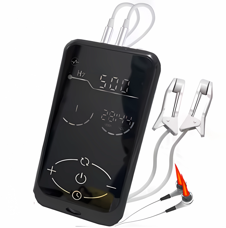 2 in 1 650nm red light therapy,CES light laser therapy device with nasal and ear probe for depression anxiety,1-999Hz , touchablescreen