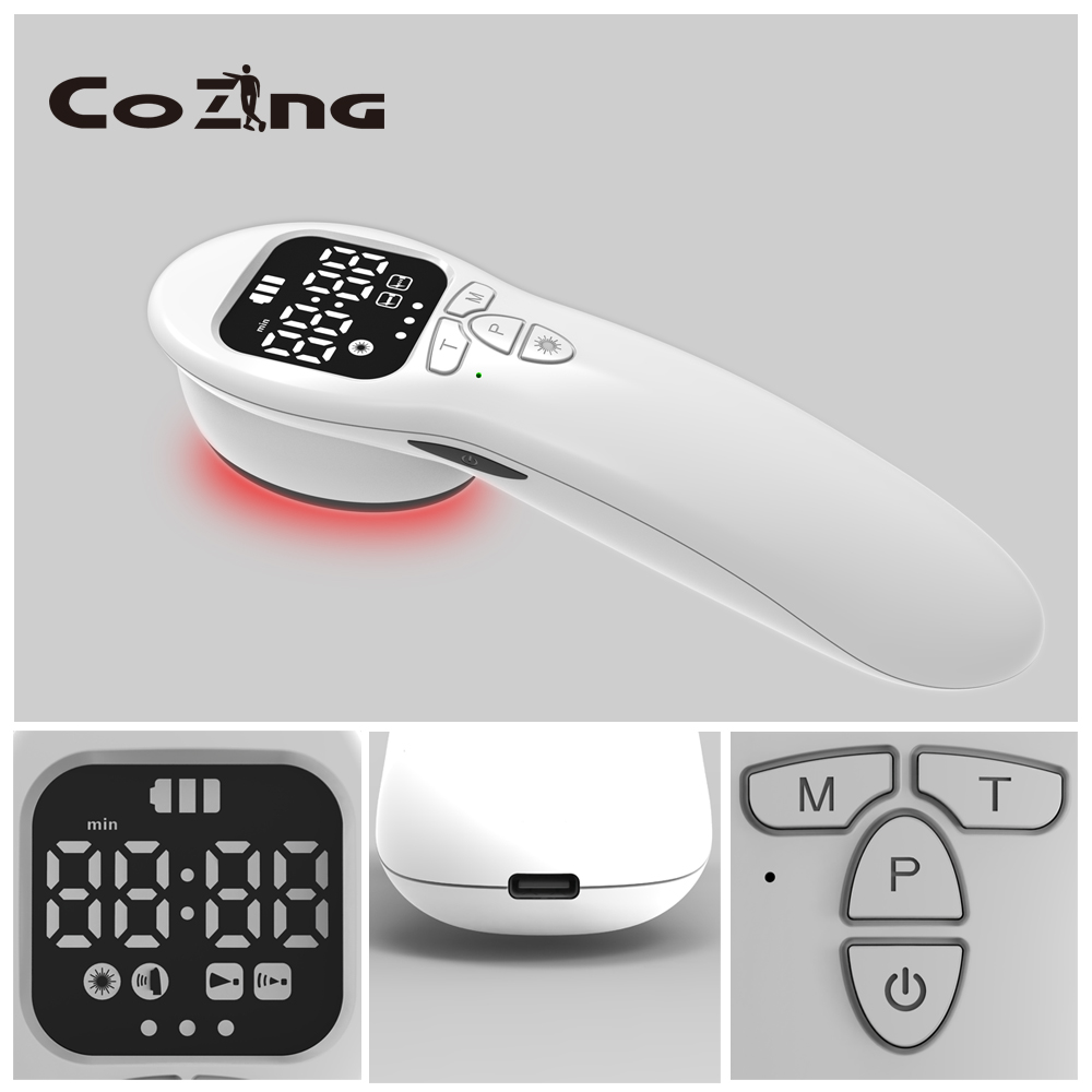 Portable Near Infrared Light Laser Therapy Device in Pain Relief Red Light Therapy for Humans and Dogs for Back, Knees, Muscles, Wrists, Ankles, Shoulders
