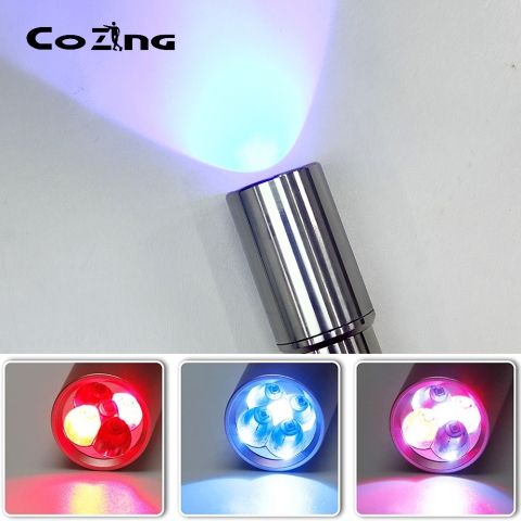 Red Light Therapy Torch with Blue Light, Effective Blue, Infrared and Near Infrared Light Therapy Treatment Device for Body, Face, Neck, Back, 460nm 630nm 660nm 850nm and 940nm