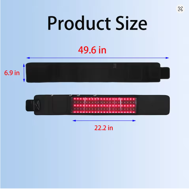 Red Light Therapy Belt for Pain Relief 105pcs LED 660nm&850nm Pain Relief Device Red Light Belt
