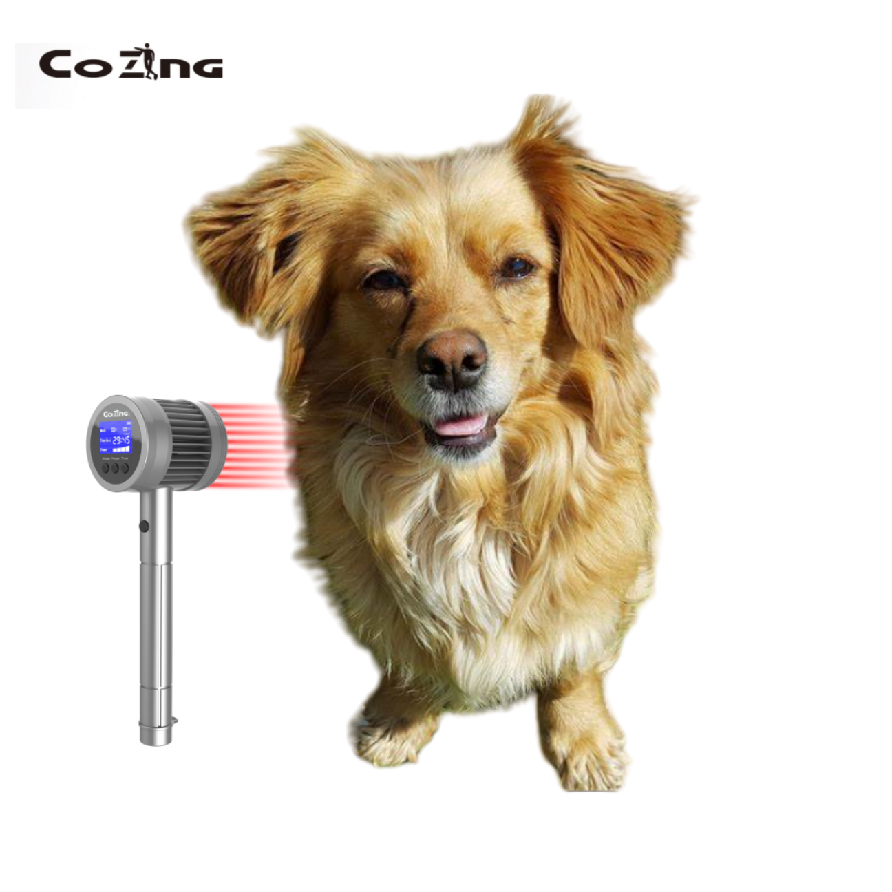 COZING 6x808nm 19x650nm LLLT Low Laser Veterinary Pain Relief Handheld Laser Therapy Device
