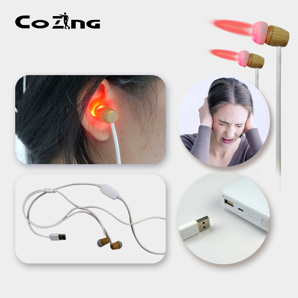 Anti Tinnitus Laser Therapy Device 650nm LLLT Physiotherapy for Ear Buzzing/Vertigo/Meniere's Disease