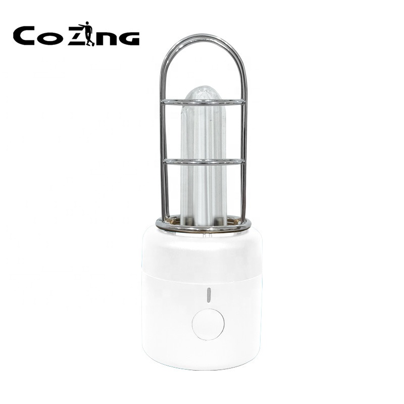 Lampe ultraviolette UV portative 360 ampoule de désinfection germicide Ozone LED LamP